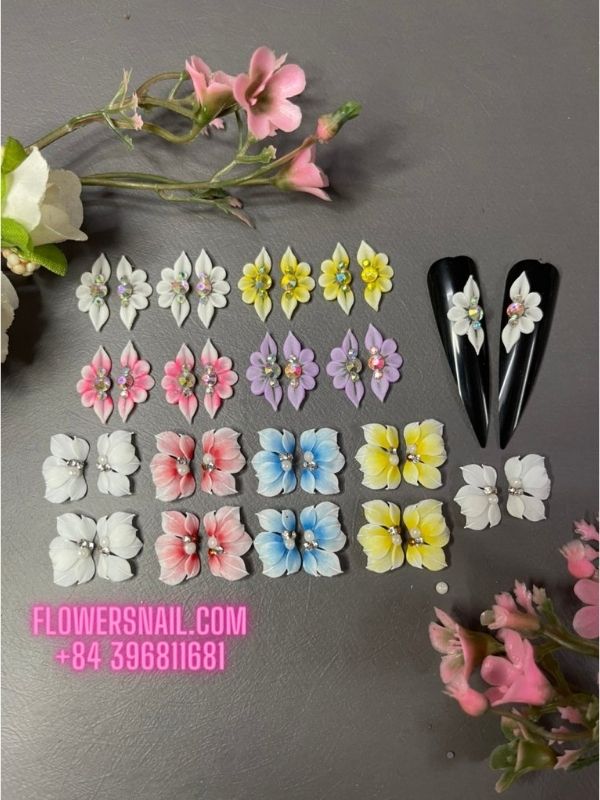 flowers 3d nail (2)