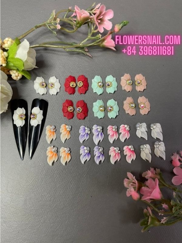 flowers 3d nail (5)