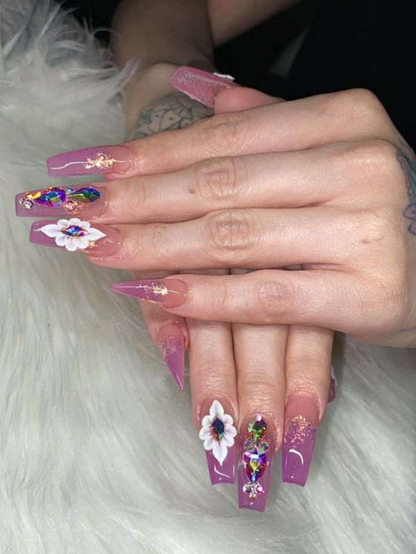 3d flower nail f (30)